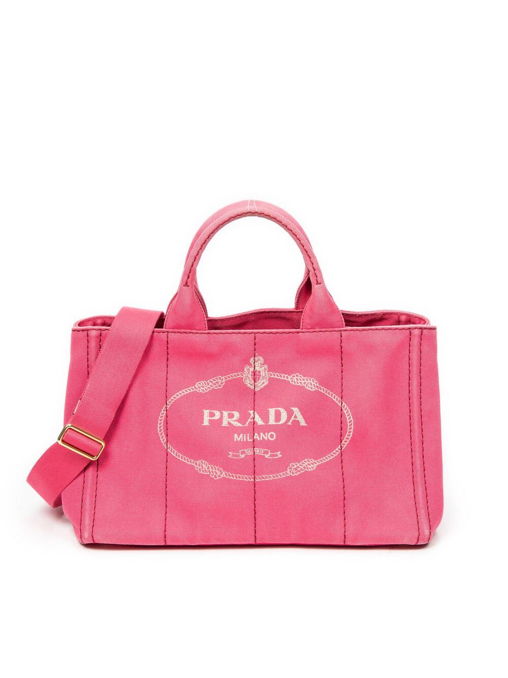 Prada Canapa Convertible Tote Canvas #299121P61B